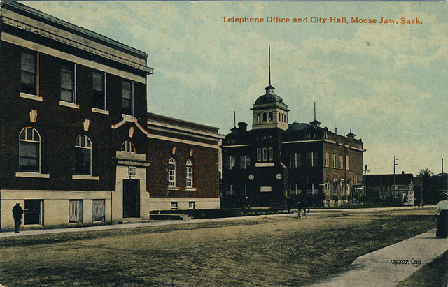 Telephone Office and City Hall, Moose Jaw, Sask.