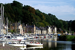 Boats at Dinan, Brittany, France