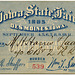 Iowa State Fair Pass, Des Moines, Iowa, Sept. 1885