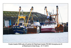 Lady of Ladram & Honeybourne III - Newhaven - 21.11.2013