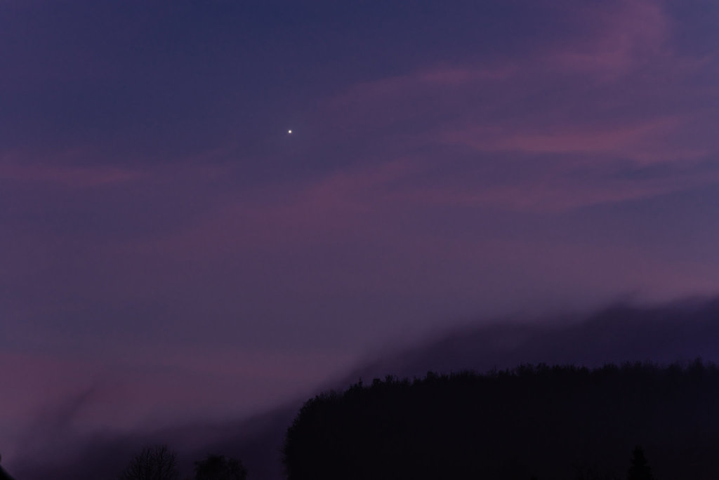 Abendstern.Und Nebel  - 20131203
