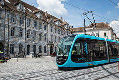 BESANCON: Essai du Tram Place du marché 2014.06.18 - 05