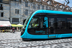 BESANCON: Essai du Tram Place du marché 2014.06.18 - 06