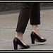 Lady Caution in high heels / La Dame Caution en talons hauts.