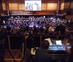 The audience arrives, the orchestra tunes up and the mixing desk is ready