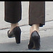 Lady Caution in high heels / La Dame Caution en talons hauts.