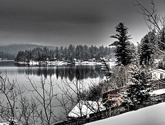 View on Lac La Hache, BC Canada