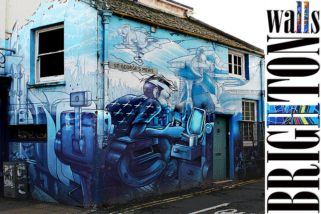 Brighton walls - DAMAGE - 22.11.2013