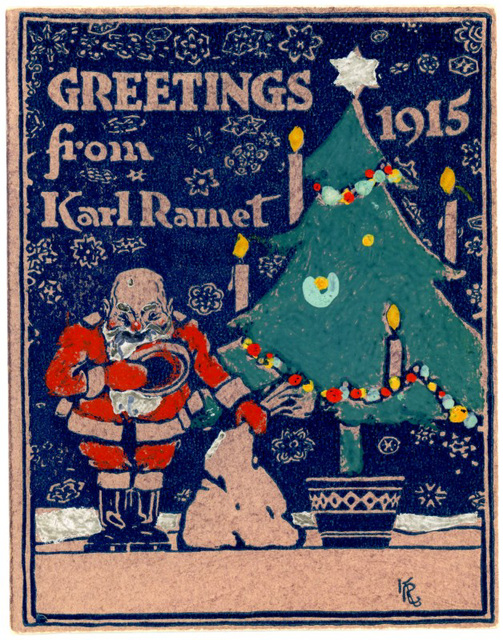Christmas Greetings from Karl Ramet, 1915