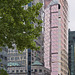 Pink Reflections – Avenue du Président-Kennedy looking west from Victoria Street, Montréal, Québec