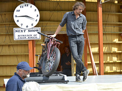 Oldtimerfestival Ravels 2013 – One of the Wall-of-Death riders