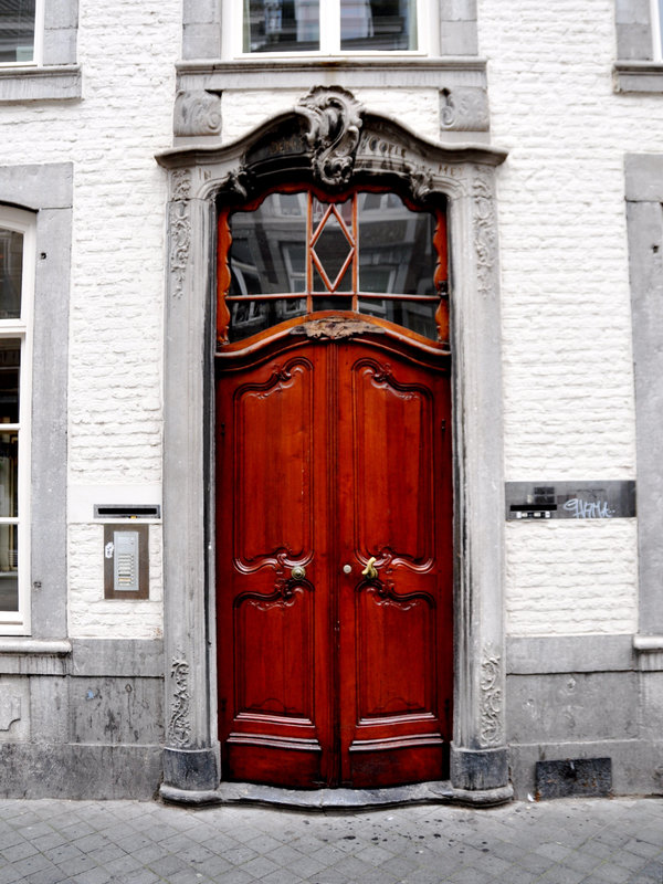 Old door in Maastricht, Netherlands