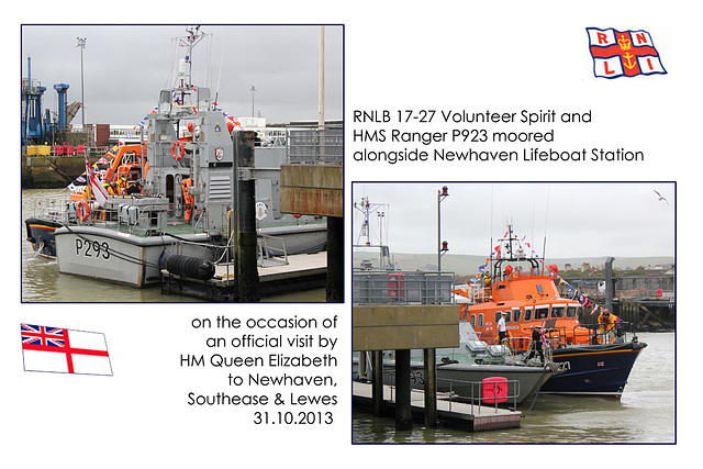 RNLB 17-27 & HMS Ranger  - Newhaven - 31.10.2013