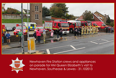 Newhaven Fire Station on parade - 31.10.2013