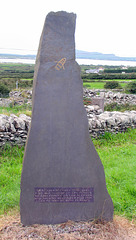 Dr Paddy Moriarty's Slate Gravestone in Kilmalkedar Churchyard on the Dingle Peninsula