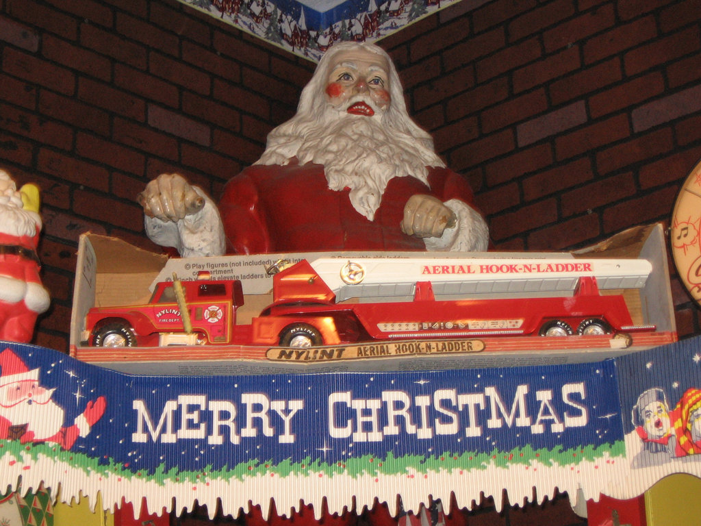 Nylint Aerial Hook-N-Ladder Toy Fire Truck, Woolworth's Store Display at the National Christmas Center