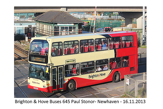B&H 645 Paul Stonor - Newhaven - 16.11.2013