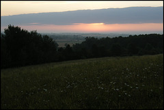 hillside at dawn