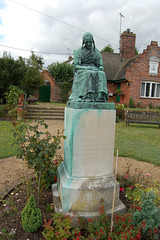 Bronze in front of Almshouses, Covert Road, Reydon, Suffolk