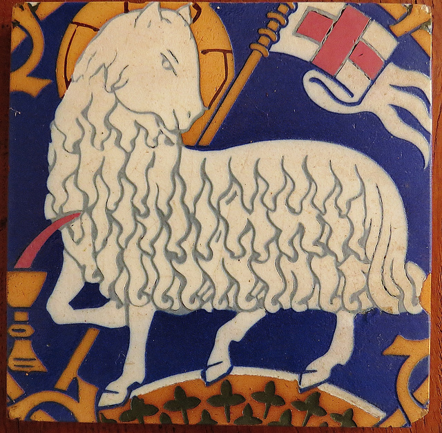 pugin lamb of god tile