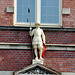 Knight on the Munttoren in Amsterdam