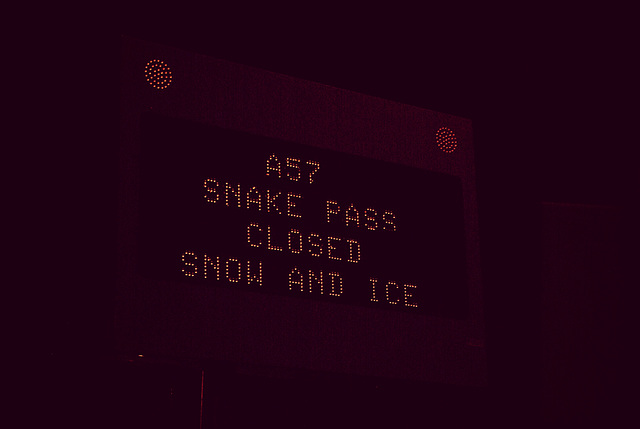 Snake Pass closed