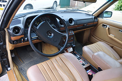 Interior of a 1985 Mercedes-Benz 300 CD Turbodiesel