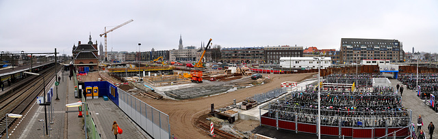 Delft station panorama
