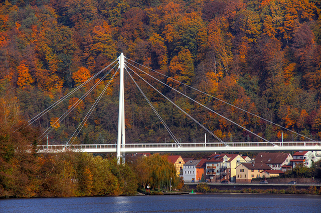 Neckarbrücke bei Zwingenberg (345°)