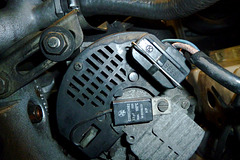 Motorola alternator on a Mercedes-Benz W123 diesel