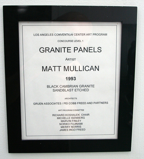 Granite Panels by Matt Mullican (3715)