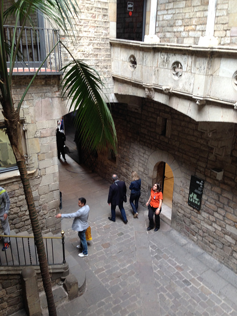 Courtyard of the Picasso museum