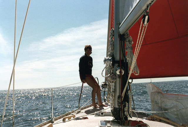Sailing off Antibes