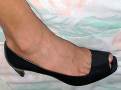 wife in nine west heels