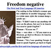 Freedom negative