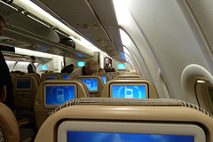 United Arab Emirates 2013 – On board of the Etihad ﬂight to Abu Dhabi