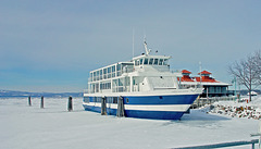 Frozen in the Lake Champlain