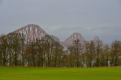 Forth Rail Bridge from above South Queensferry