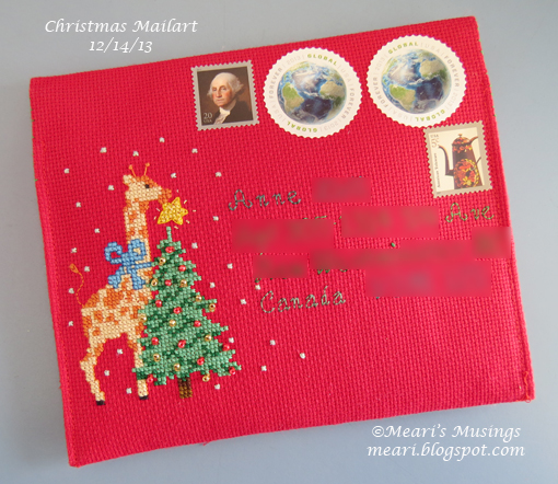 Christmas Mailart 12/14/13 - Front