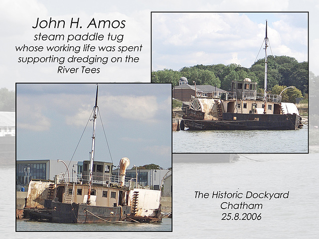 John H Amos paddle tug Chatham - 25.8.2006