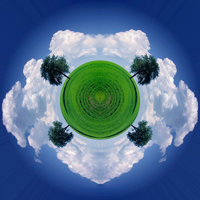 Symmetrischer Vierbaumplanet - Symmetrical Four-Tree-Planet (135°) Symmetrischer Vierbaumplanet - Symmetrical Four-Tree-Planet (135°)