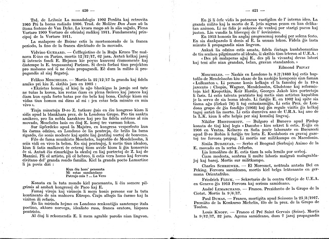 Historio de Esperanto, Léon Courtinat. p. 420-421