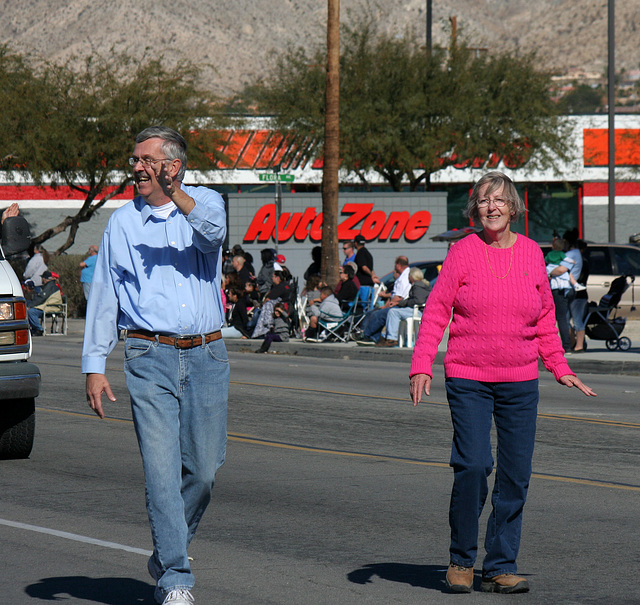 Councilmember Joe Mckee at DHS Holiday Parade 2013 (4010)