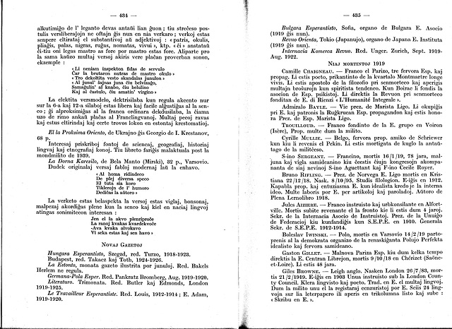 Historio de Esperanto, Léon Courtinat. 434-435