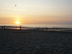 Sonnenuntergang am Strand von Cadzand 2