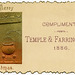 A Merry Christmas, Compliments of Temple & Farrington Co., 1886
