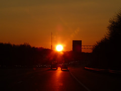 I-95, sunset