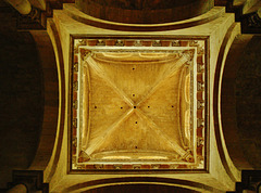 view up into the lantern-tower