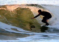 Sunrise surfer