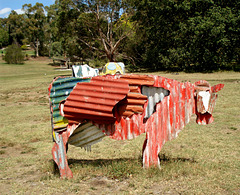 Jeff Thomson (*1957): “Cow (red)” (1987)
